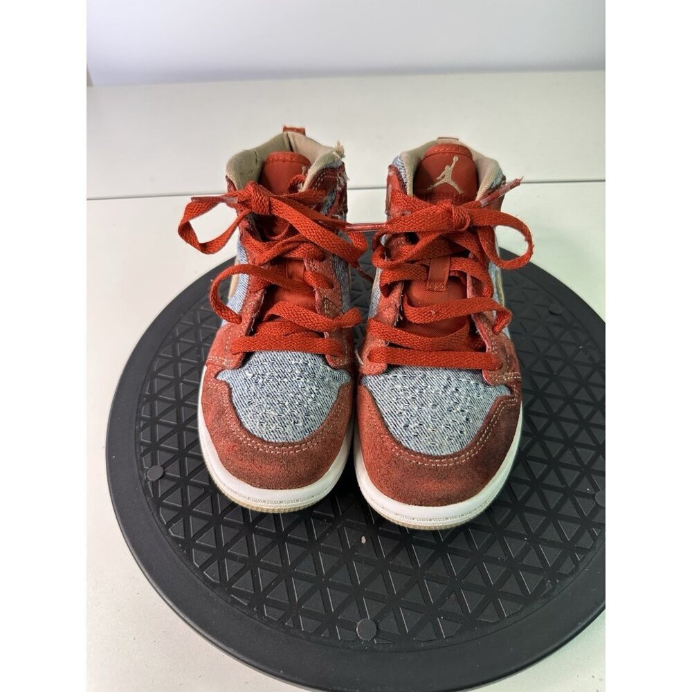Air Jordan 1 Mid Denim Red Sz 13c DM4383-600 - Picture 11 of 16